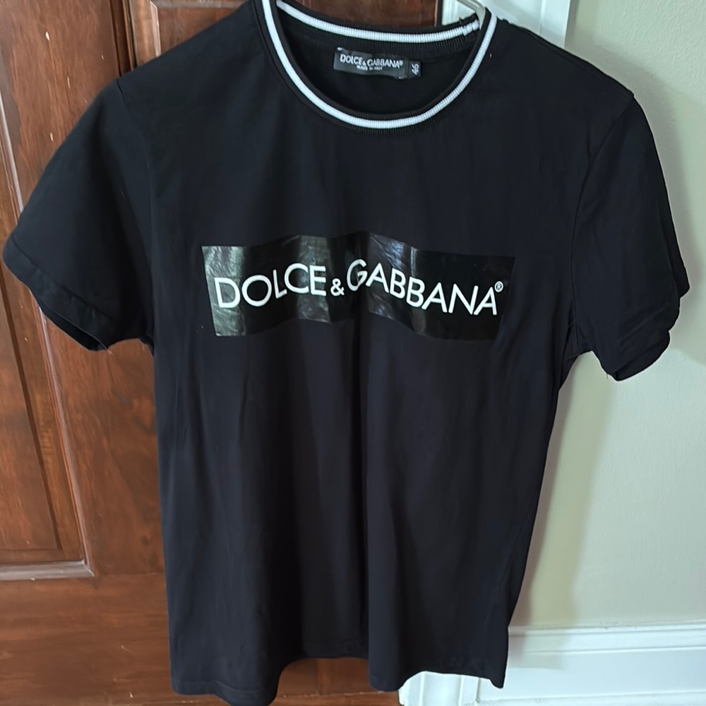 Dolce & Gabbana Black Logo Tee (Like New)